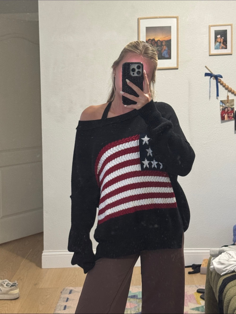 Miracle American Flag sweater